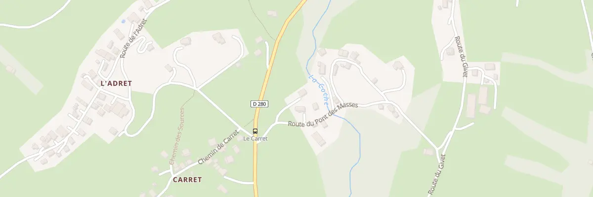 Plan du 45 Rte du Pont des Masses à Theys