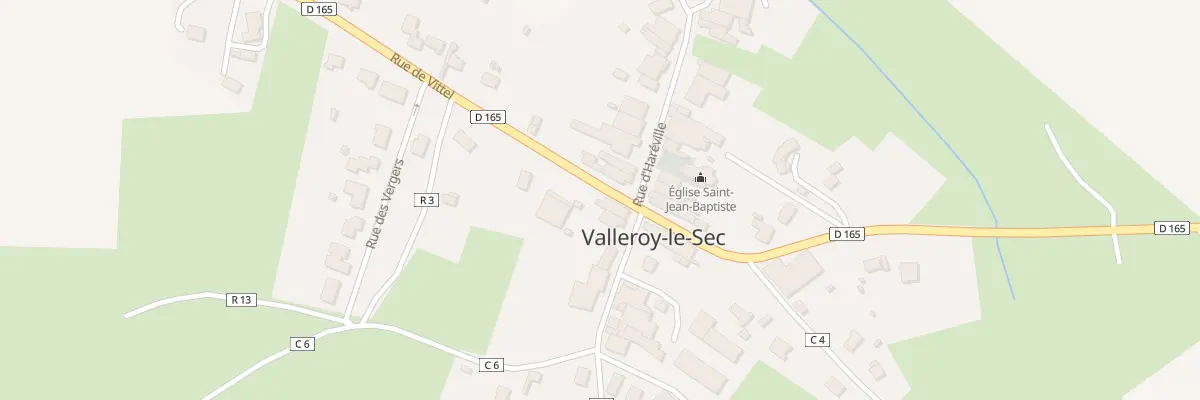 Plan du 10 Rue de Thuillières à Valleroy-le-Sec