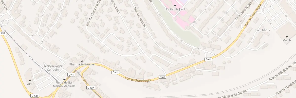 Plan du 81 Av Clemenceau à Jœuf