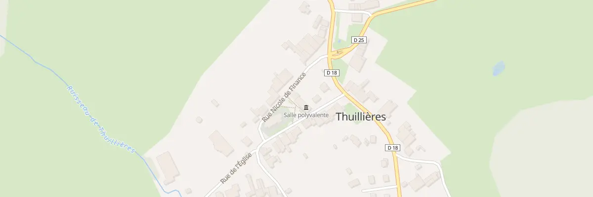 Plan du 85 Rue de l’Eglise à Thuillières