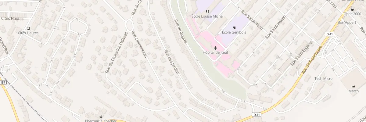 Plan du 200 Rue de Goprez à Jœuf