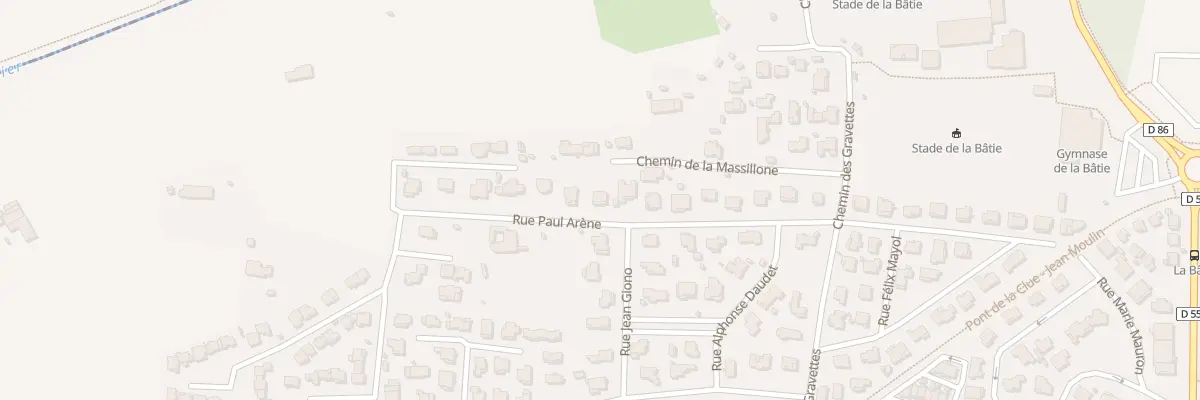 Plan du 196 Rue Paul Arène au Pradet