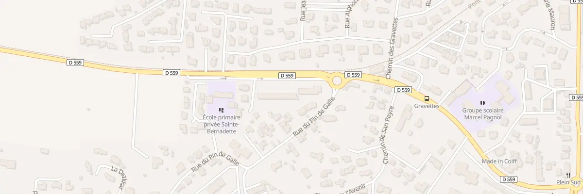 Plan du 36 Rue du Pin de Galle au Pradet