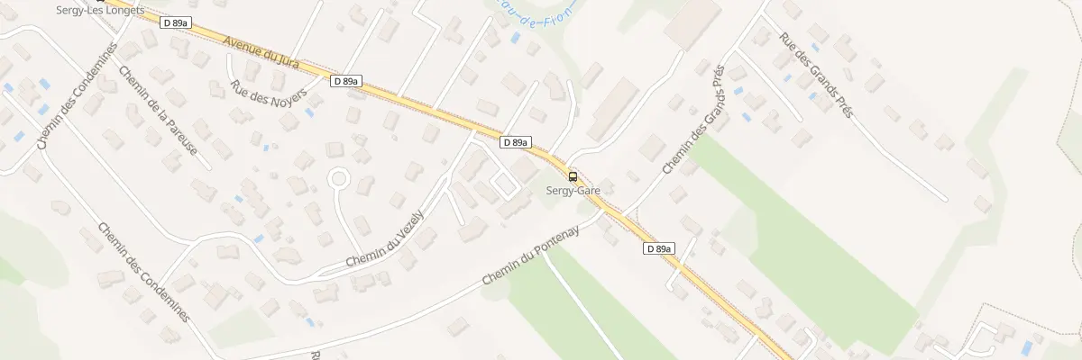 Plan du 1082 Av du Jura à Sergy