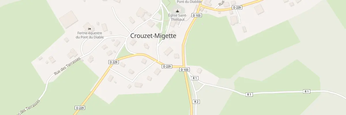 Plan du 2 Rte du Pont du Diable à Crouzet-Migette