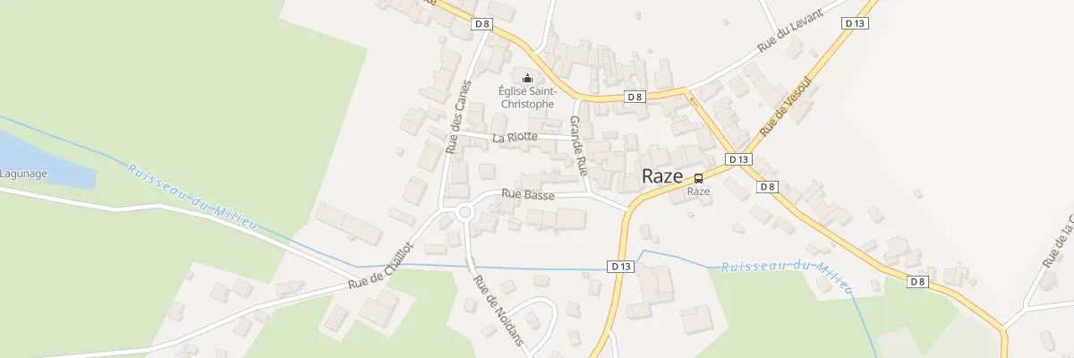 Plan du 55 Rue Basse à Raze