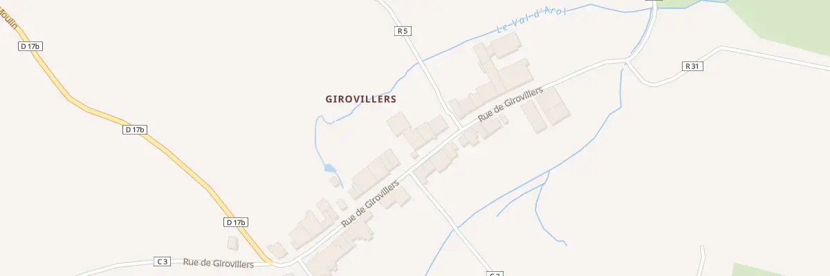 Plan du 231 Rue de Girovillers à Domjulien