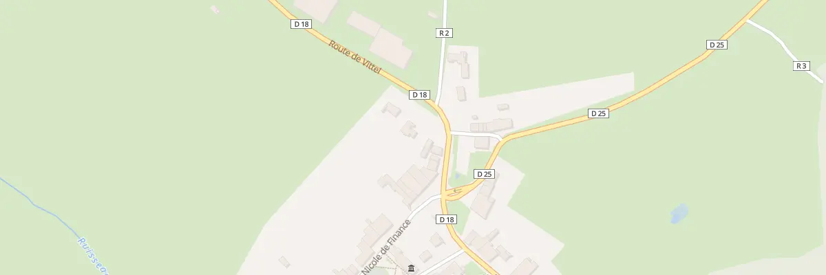Plan du 91 Rte de Vittel à Thuillières