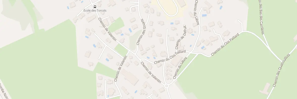 Plan du 2B Che des Essarts à Besançon
