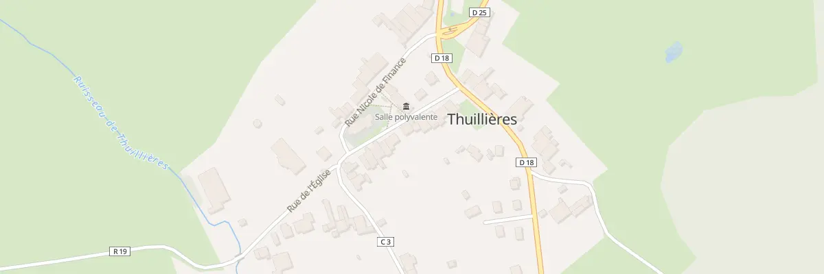 Plan du 81 Rue de l’Eglise à Thuillières