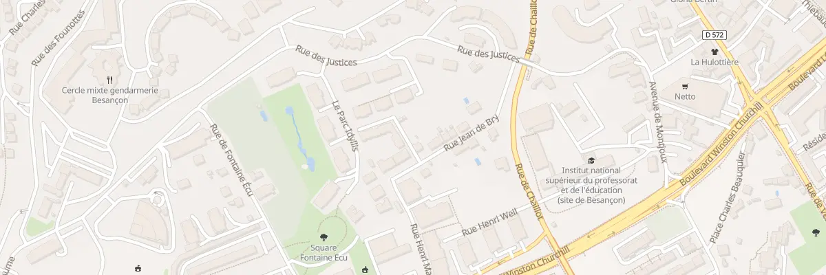 Plan du 16 Rue Jean de Bry à Besançon