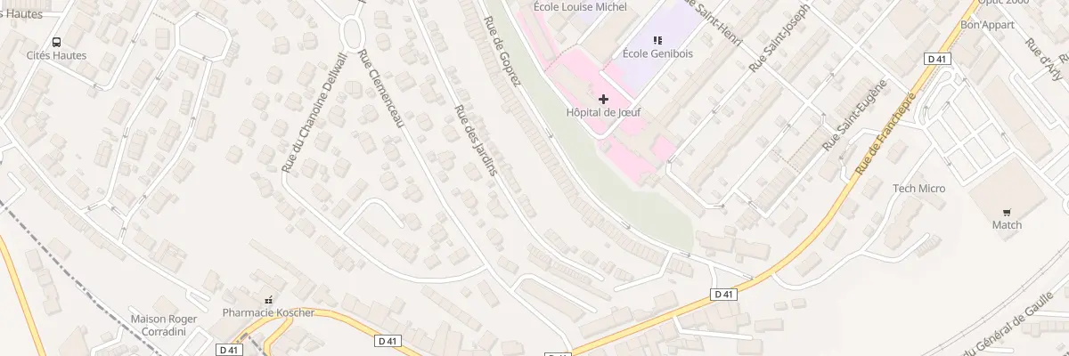 Plan du 216 Rue de Goprez à Jœuf