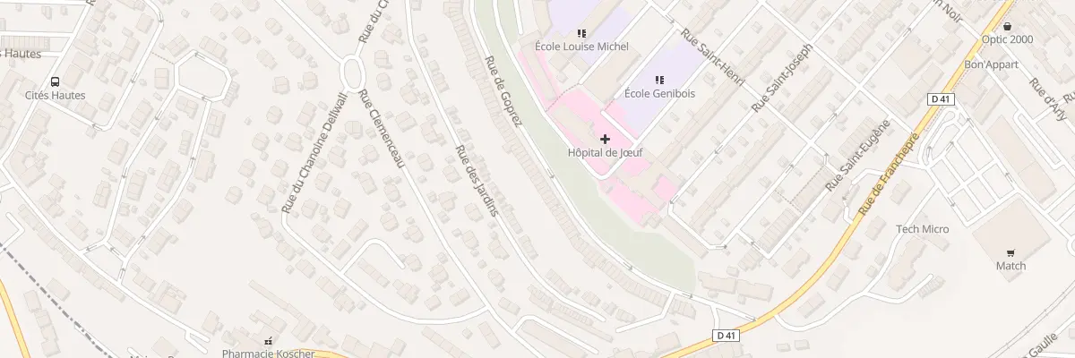 Plan du 206 Rue de Goprez à Jœuf