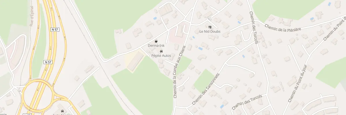 Plan du 15 Che Combe aux Chiens à Besançon