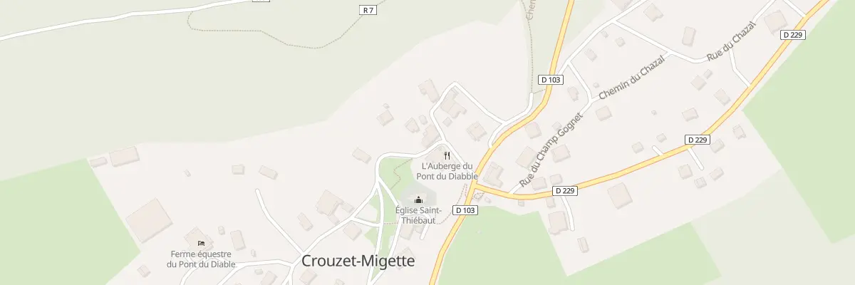 Plan du 5001 Rue de l’Auberge à Crouzet-Migette