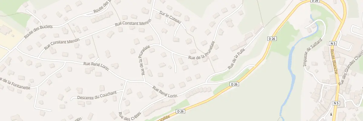 Plan du 13 Rue de la Prunelaie à Morbier