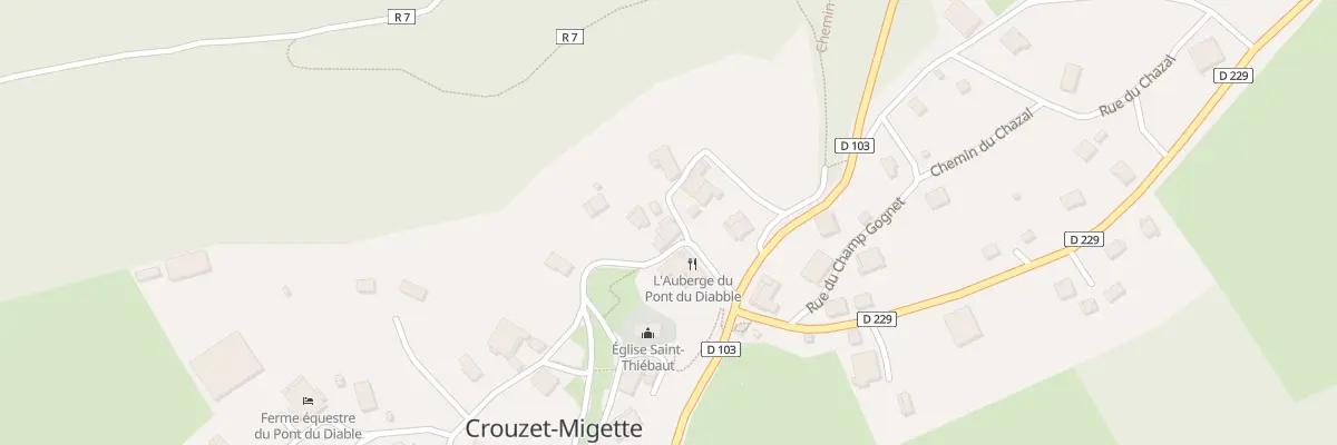 Plan du 8 Rue de l’Auberge à Crouzet-Migette
