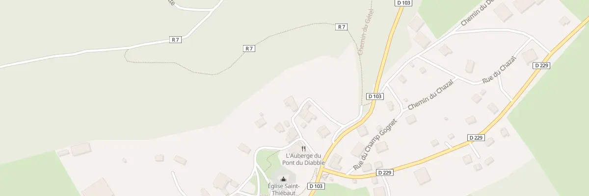 Plan du 1 Rue du Cul de Sac à Crouzet-Migette