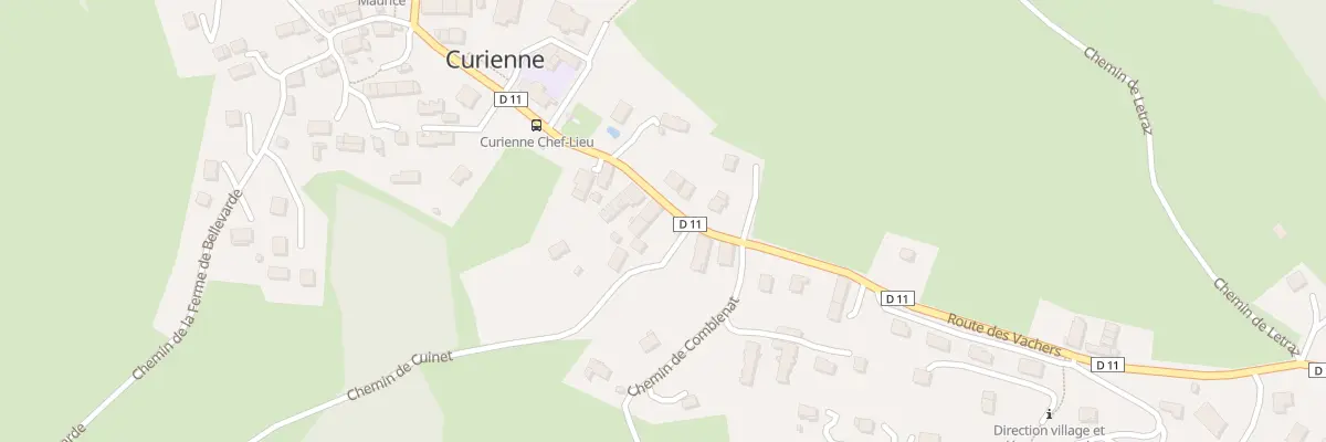 Plan du 5073 Les Vachers à Curienne