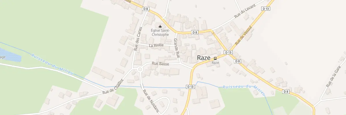 Plan du 10 Gr Grand’Rue à Raze