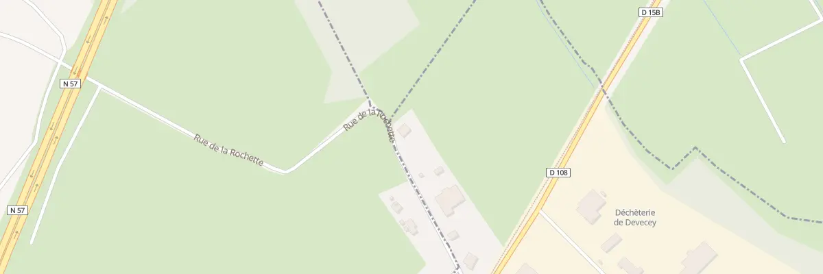 Plan du 8 Rue de la Rochette à Devecey