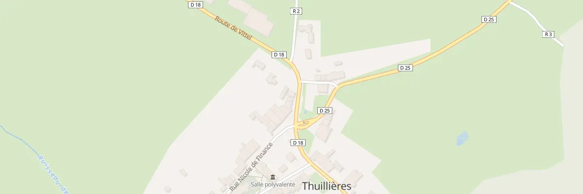 Plan du 41 Rte de Vittel à Thuillières