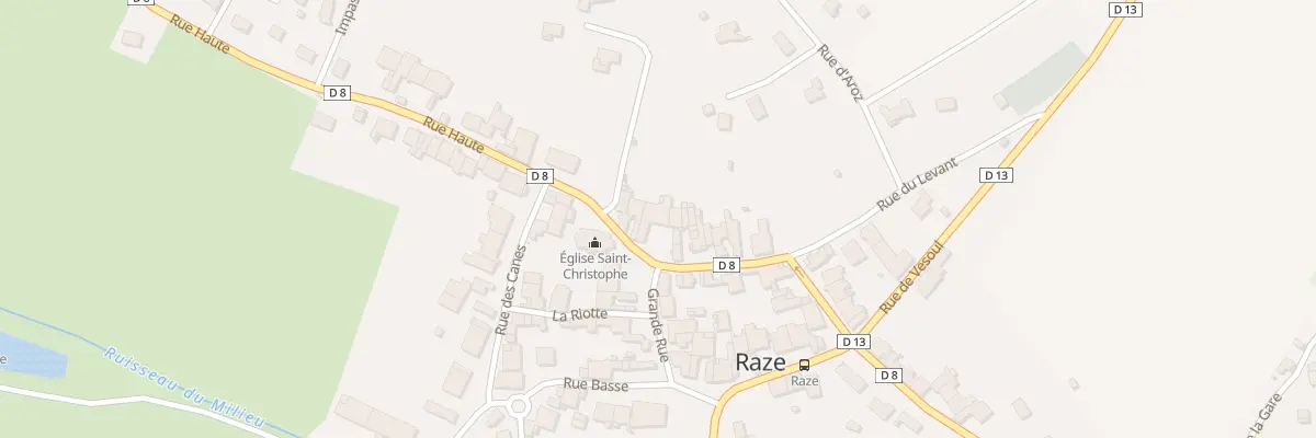 Plan du 10 Rue du Levant à Raze
