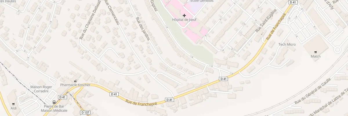 Plan du 234 Rue de Goprez à Jœuf