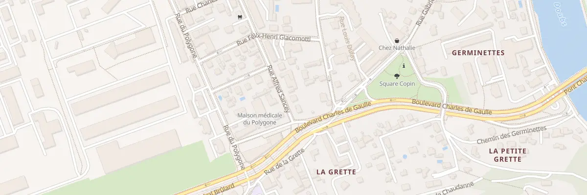 Plan du 2B Rue Alfred Sancey à Besançon