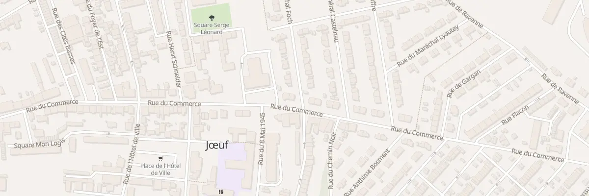 Plan du 1 Rue du Maréchal Foch à Jœuf