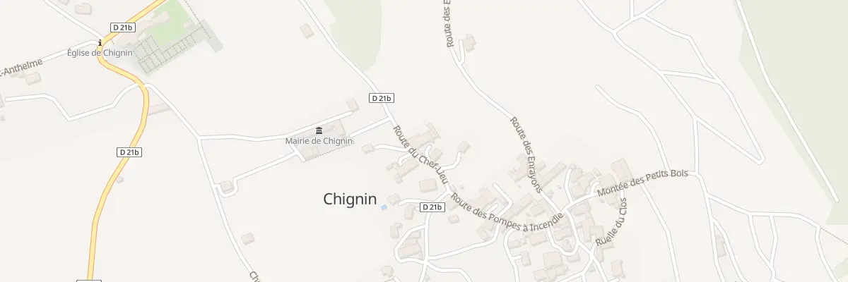 Plan du 540 Rte du Coteau du Chef-Lieu à Chignin