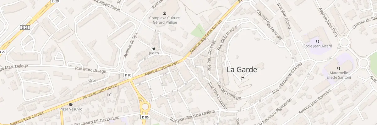 Plan du 4 Pl Eugène Blanc à La Garde