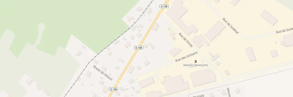Plan du 12 Rte de Vesoul à Devecey