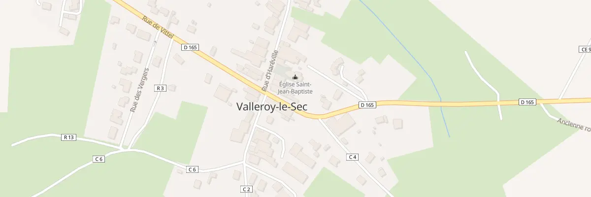 Plan du 10 Rue d’Harèville à Valleroy-le-Sec