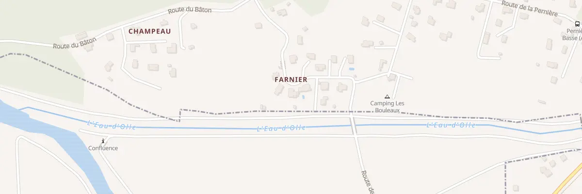 Plan du 185 Rte de Farnier à Allemond