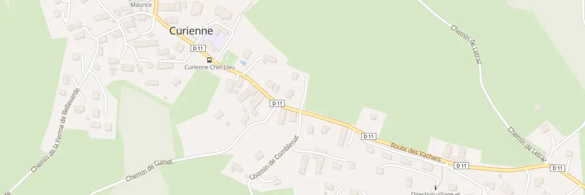 Plan du 301 Rte des Vachers à Curienne