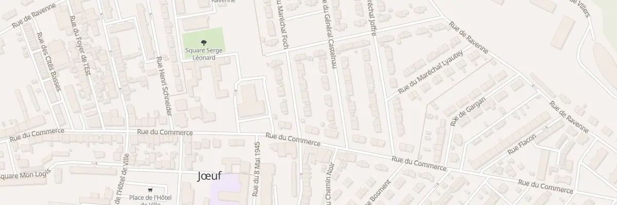 Plan du 8 Rue du Maréchal Foch à Jœuf