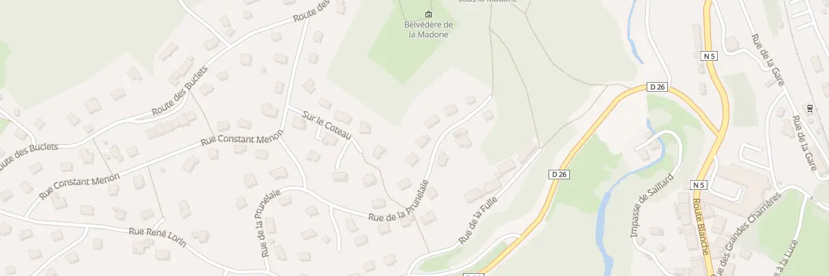 Plan du 20 Rue de la Prunelaie à Morbier