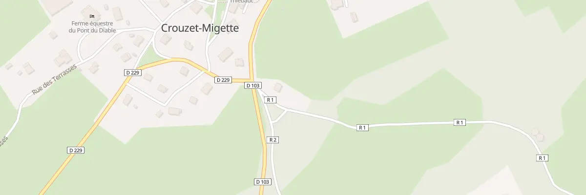 Plan du 2 Rue des Sources à Crouzet-Migette