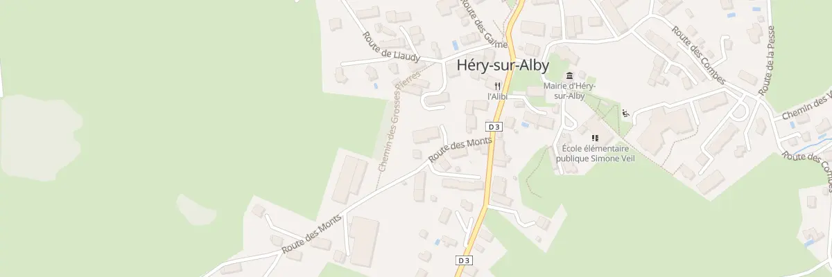 Plan du 63 Rte des Monts à Héry-sur-Alby