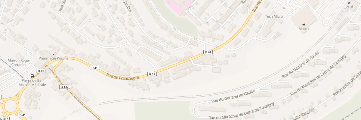 Plan du 106B Rue de Franchepré à Jœuf