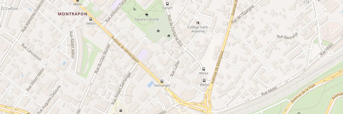 Plan du 3T Rue Lullier à Besançon