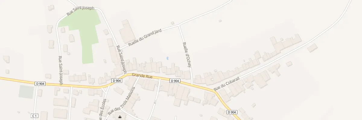 Plan du 42 Gr Grande Rue à Goviller