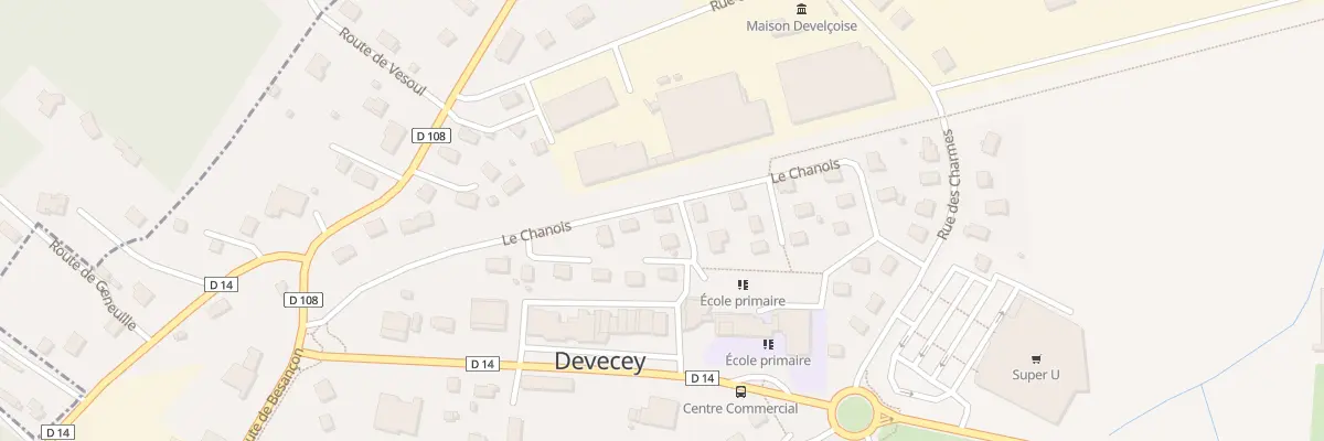 Plan du 21 Le Chanois à Devecey