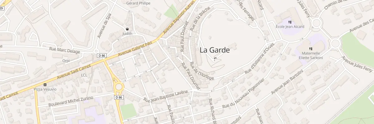 Plan du 85 Rue de l’Horloge à La Garde