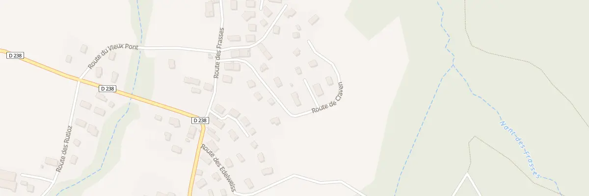 Plan du 195 Rte de Claven à Étercy