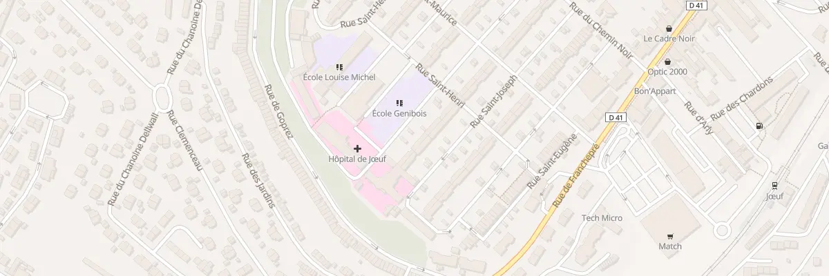 Plan du 17 Rue Saint Joseph à Jœuf