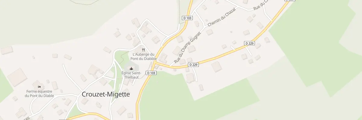 Plan du 3 Rue des Beaux Garçons à Crouzet-Migette