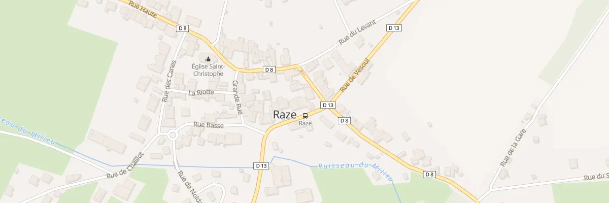 Plan du 135 Rue de Vesoul à Raze