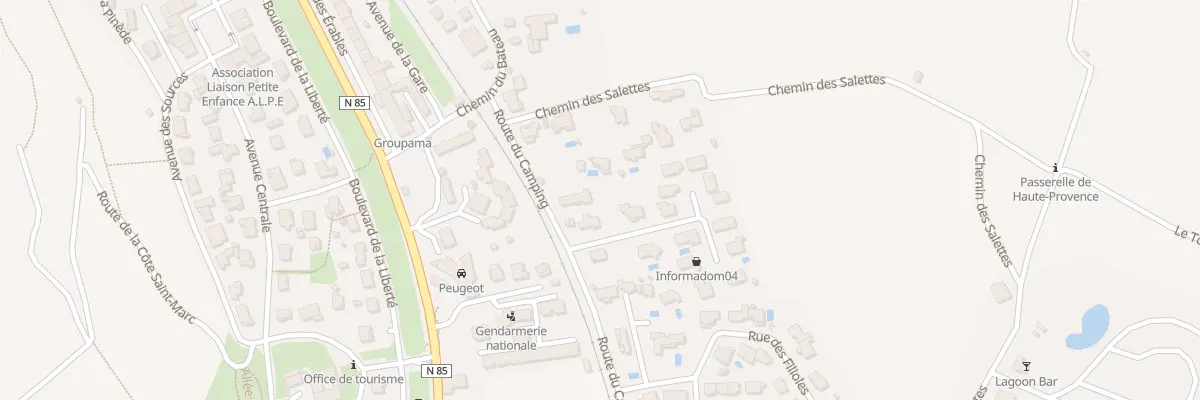 Plan du 40 Rte du Camping à Château-Arnoux-Saint-Auban